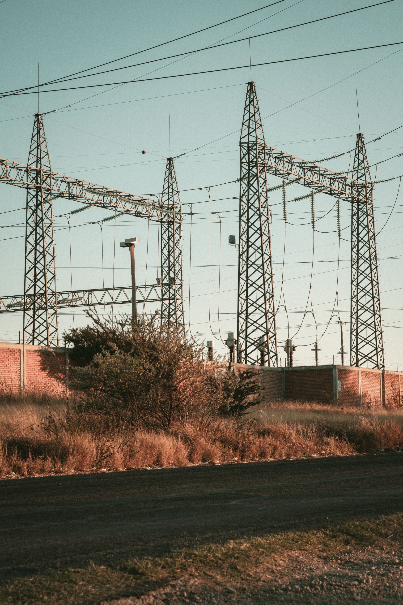 High tention power lines