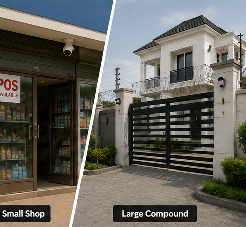 property coverage small shops vs large compound